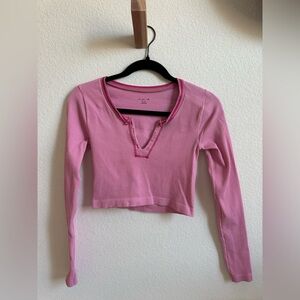 Urban outfitters long sleeve crop top